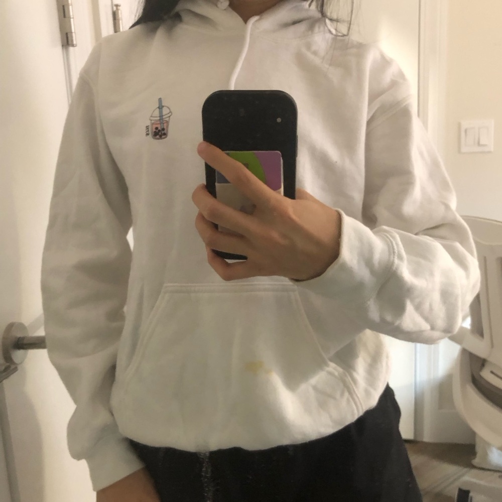 Hoodie with boba design